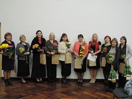 Vasakult: Eha Marrandi, Ülle Siska, Rita Merekivi, Merle Rang, Külli Vardja, Malle Pajo, Liivi Paumets, Tiina Tõnurist, Tiina Ulm, Tiiu Aasrand