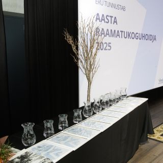 Aasta raamatukoguhoidja tunnustusüritus 27.02.2026 Eesti Rahvusraamatukogus